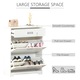 Pantofar, Homcom, PAL/MDF, Loc pentru 16 perechi de pantofi, 70 x 29 x 92 cm, Alb
