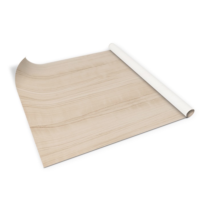 Folie de mobila autoadeziva, Decormat, Lemn palid, Bej, 100 x 50 cm, 010130570010000053734