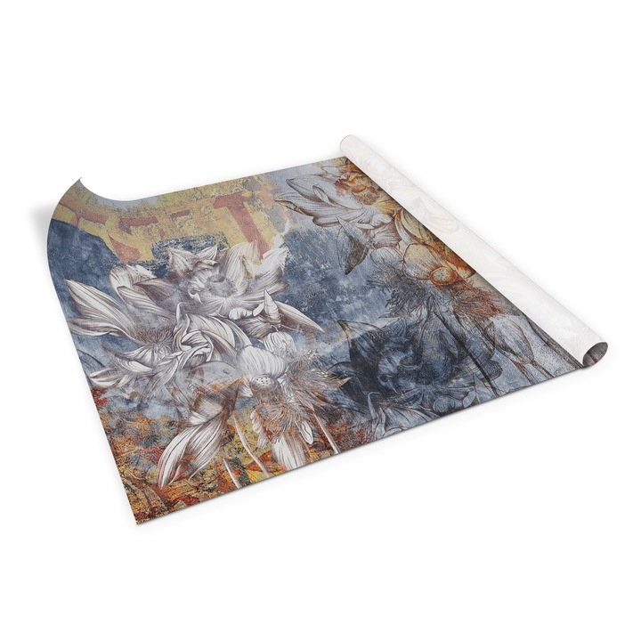 Folie de mobila autoadeziva, Decormat, Crin de pictura vintage, Multicolor, 100 x 50 cm, 010130570010000053943