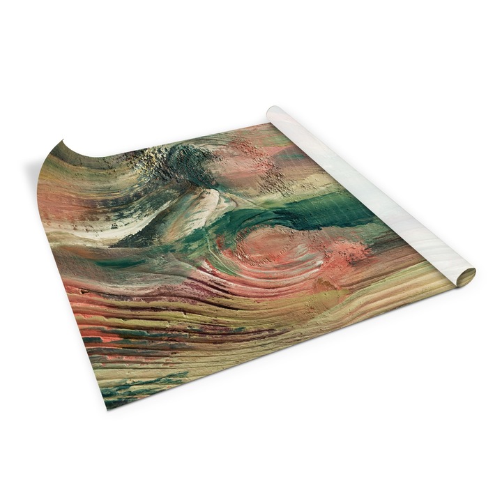 Folie de mobila autoadeziva, Decormat, Scandura vopsita, Multicolor, 100 x 50 cm, 010130570010000053761