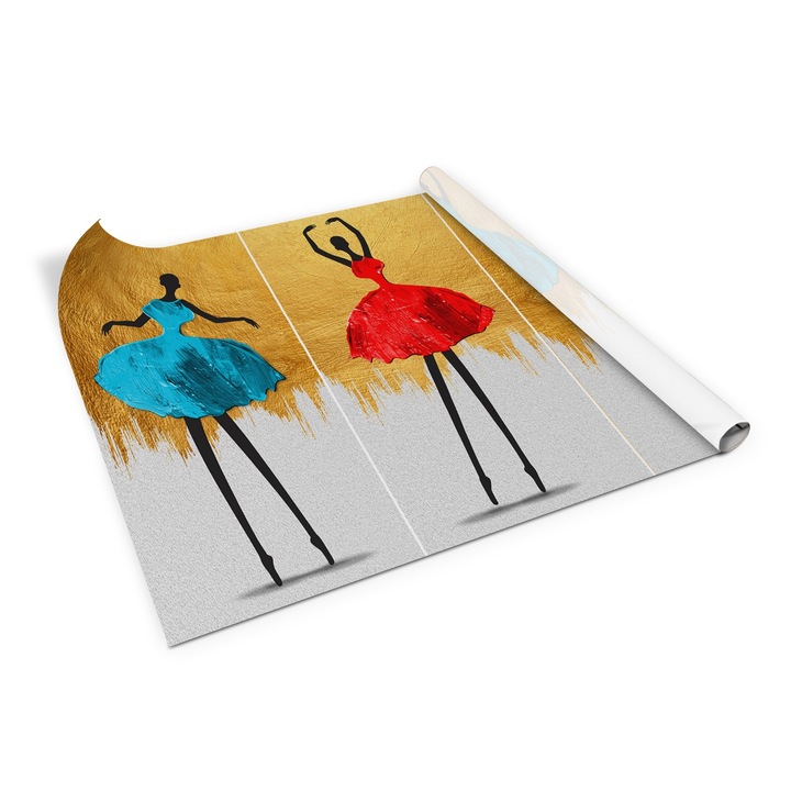 Folie de mobila autoadeziva, Decormat, mare abstract, Multicolor, 100 x 50 cm, 010130570010000054023