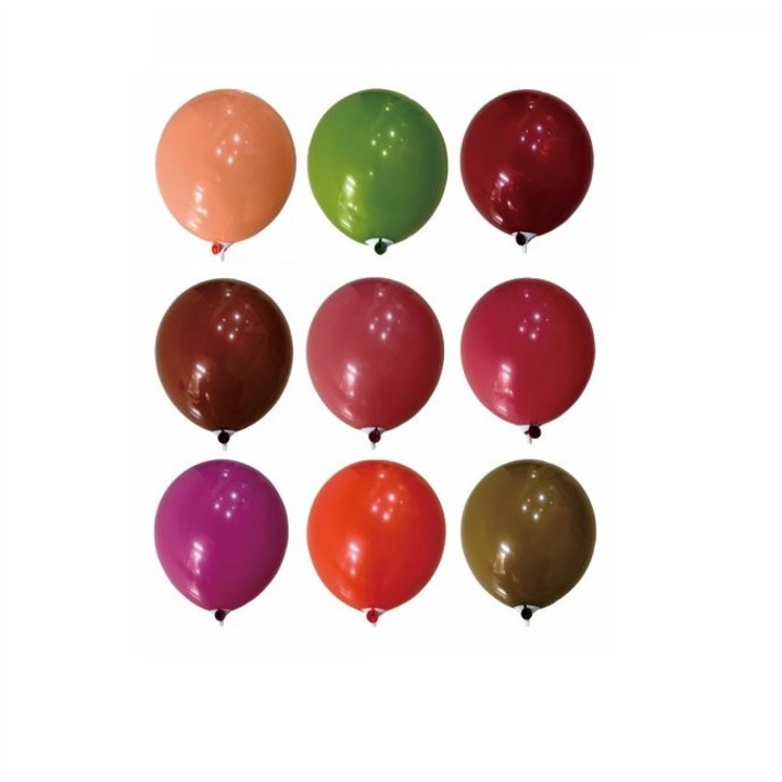 100 db-os Latex lufi készlet, Multicolor, Retro, 30 cm