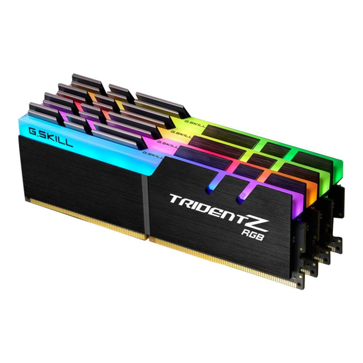 Memorie RAM, G.Skill, TridentZ RGB, DDR4, 64 GB: 4 x 16 GB, DIMM 288-pini, Multicolor