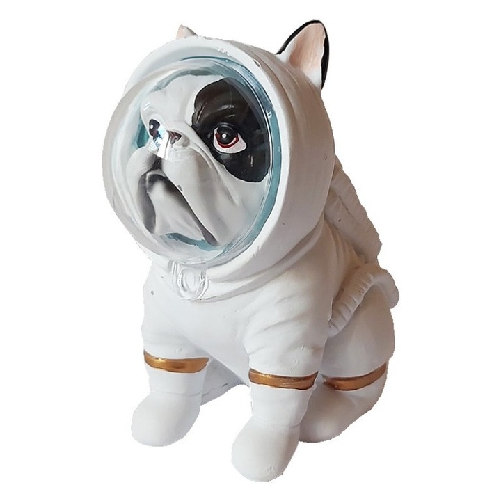 Statueta decorativa, Caine astronaut, 9 cm, DY2182-6A