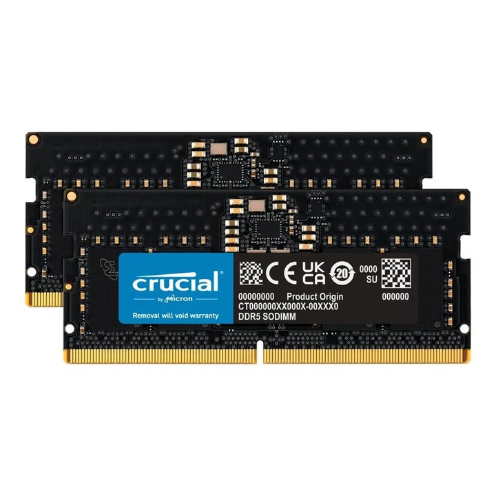 Crucial 16GB (2x8GB) DDR5 4800MHz (CT2K8G48C40S5)