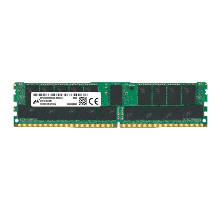 Micron - DDR4 - module - 64 GB - DIMM 288-pin - 3200 MHz / PC4-25600 - registered (MTA36ASF8G72PZ-3G2F1R)
