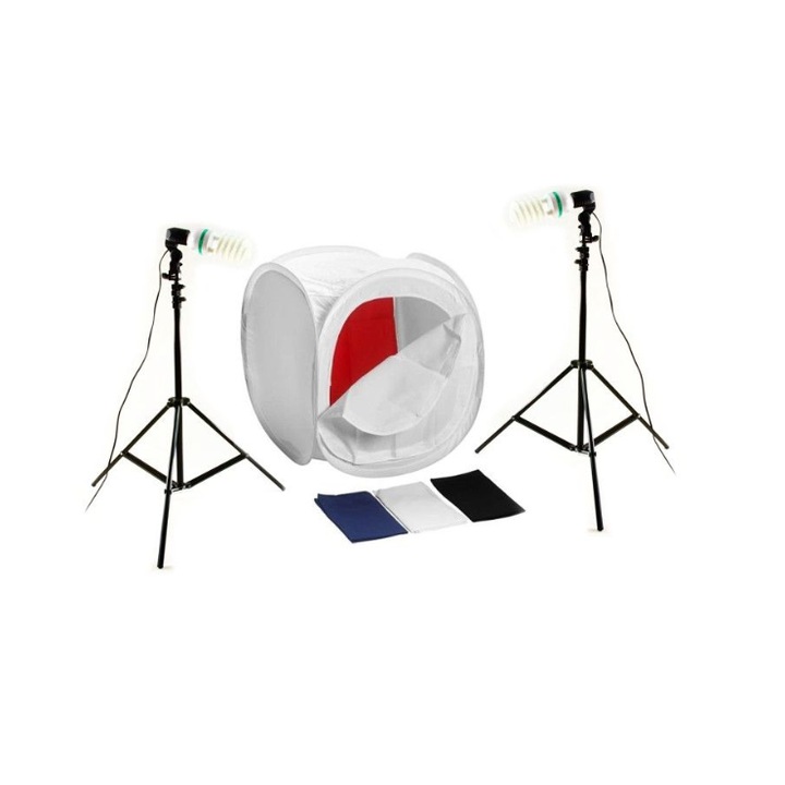 Termék fotókészlet sátor 40cm+állvány250cm+bulb85W