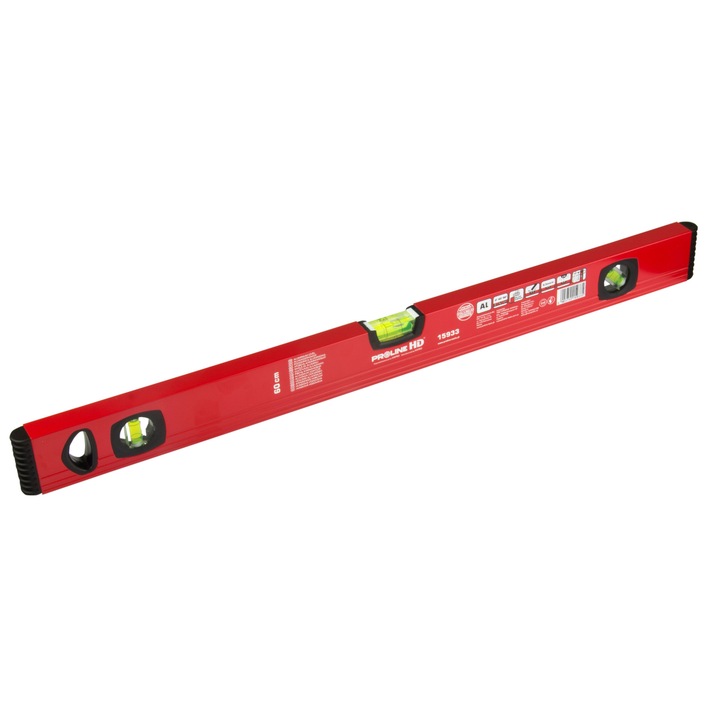 Nivela de masurat. Pro-Line, Aluminiu, 120 cm, Rosu