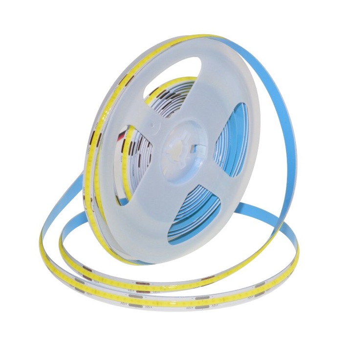 Banda Cob Led Flexibila, Rola/5m, Alb-Rece