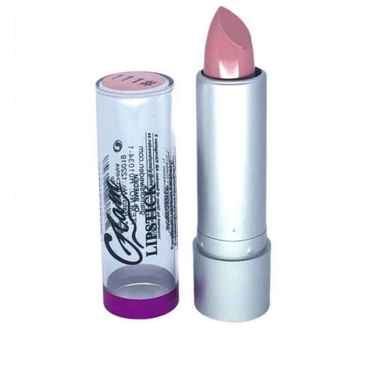 Ruj cu efect metalic Glam of Sweden SILVER 111 dusty pink 3.8 g