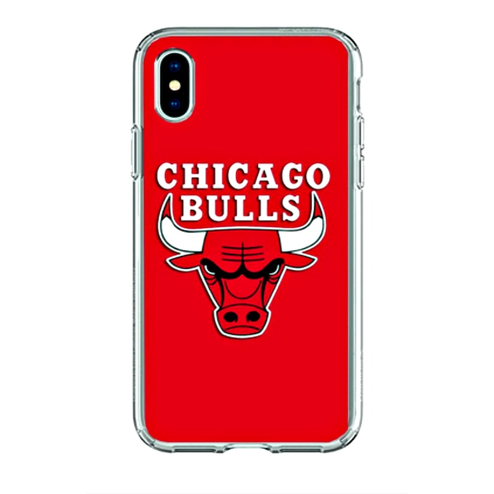 Протектор Atlas, с Apple iPhone X, Chicago Bulls, многоцветен
