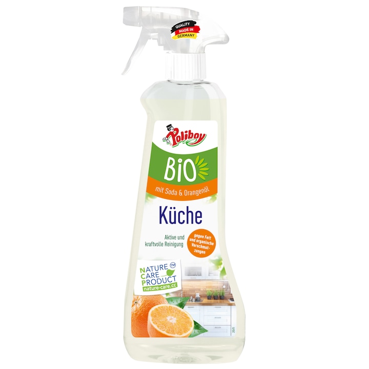 Organic Solutie curatare bucatarii spray Poliboy 500 ml