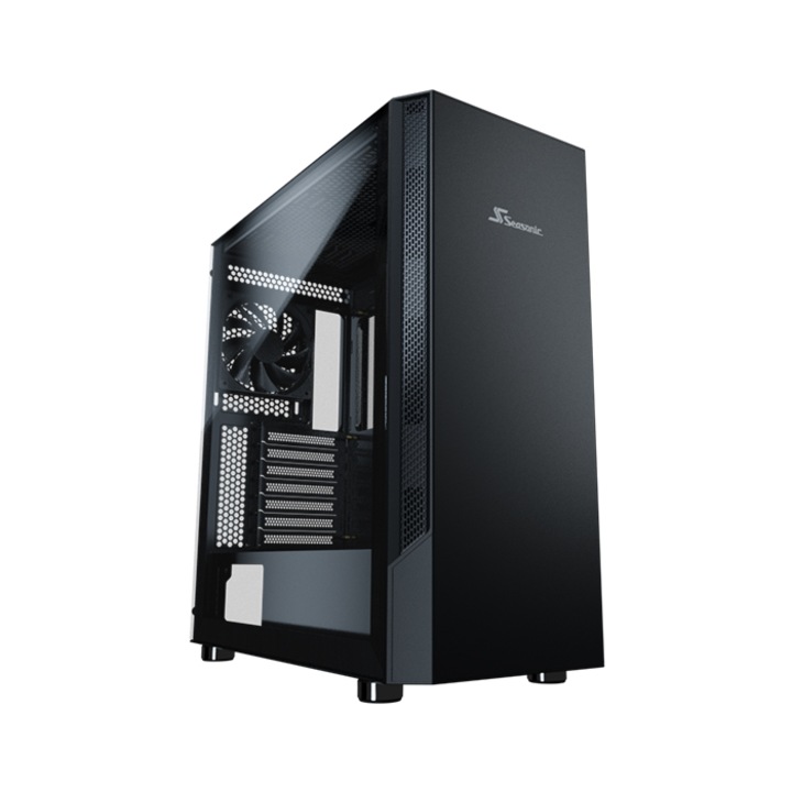 Кутия Seasonic Arch Q503, Mid-Tower, EATX, черен, с източник на захранване Connect DGC-750W