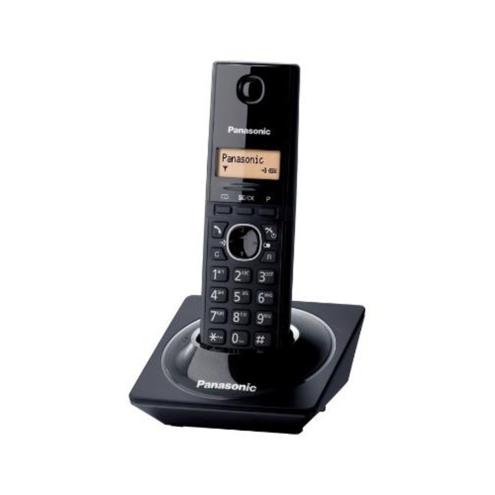 Telefon fara fir Panasonic DECT KX-TG1711FXB, Caller ID, Negru