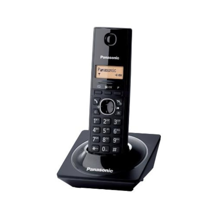Panasonic Dect KX-TG1711FXB telefon, Caller ID, Fekete/Fehér
