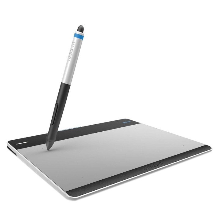 Tableta grafica Wacom Intuos Pen & Touch Small, Silver/Black