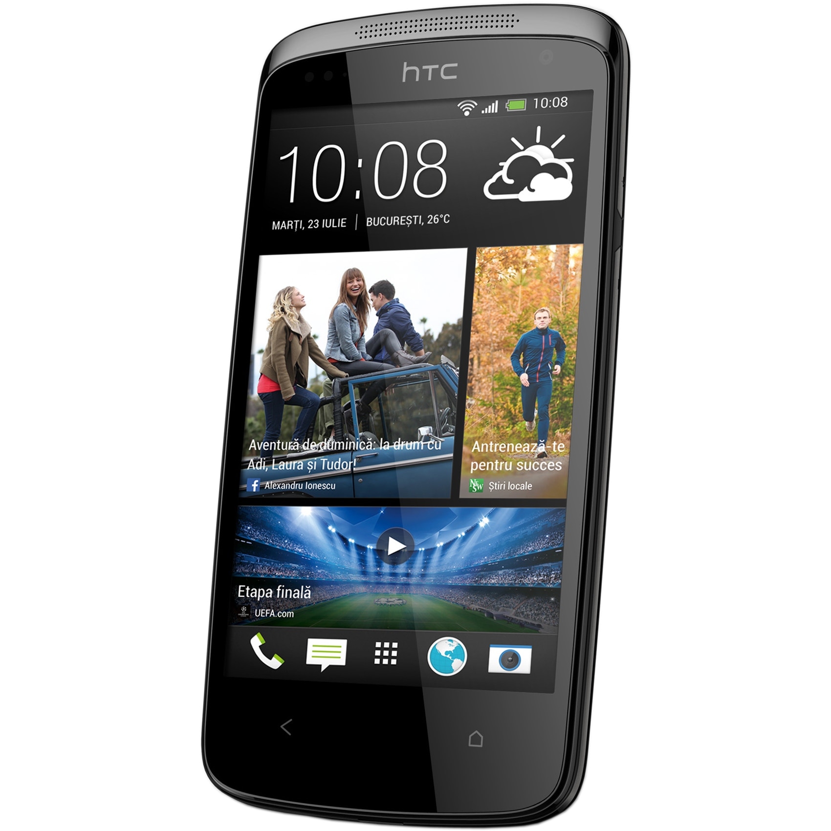 summer Accurate Snuggle up Telefon mobil HTC Desire 500, Dual SIM, Black - eMAG.ro