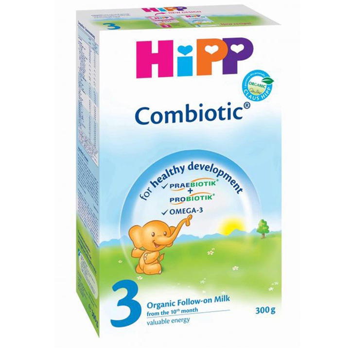 Lapte de Continuare HIPP 3 Combiotic, 300 g, de la 10 luni