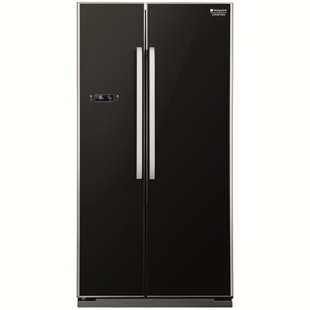 Side by side Hotpoint SXBD925GF, Full No Frost, 550 l, Clasa A+, H 176 cm, Negru