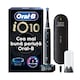 Periuta de dinti electrica Oral-B iO10 cu incarcator iOSense, Tehnologie Magnetica si Micro-Vibratii, Inteligenta artificiala, Display led, Senzor de presiune Smart, 7 moduri, 1 capat, Suport rezerve, Trusa de calatorie cu incarcator, Negru