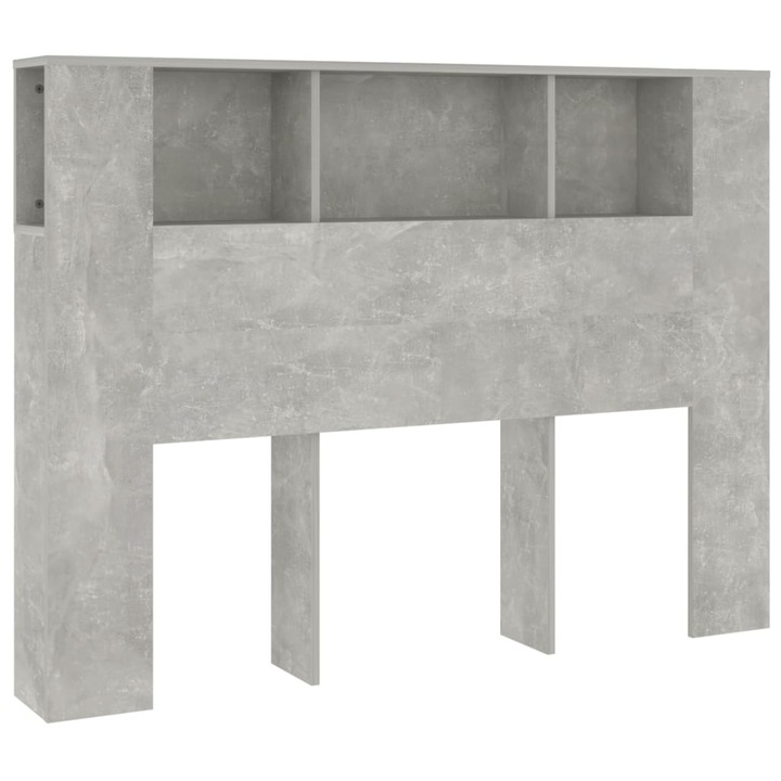 Dulap tablie vidaXL, gri beton, 140x18,5x104,5 cm