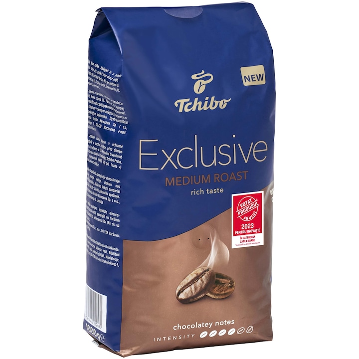 Cafea boabe Tchibo Exclusive Medium Roast, 1kg