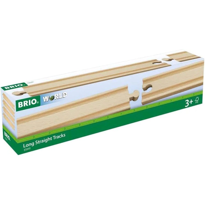 Комплект за игра Brio - Дълги и прави релси