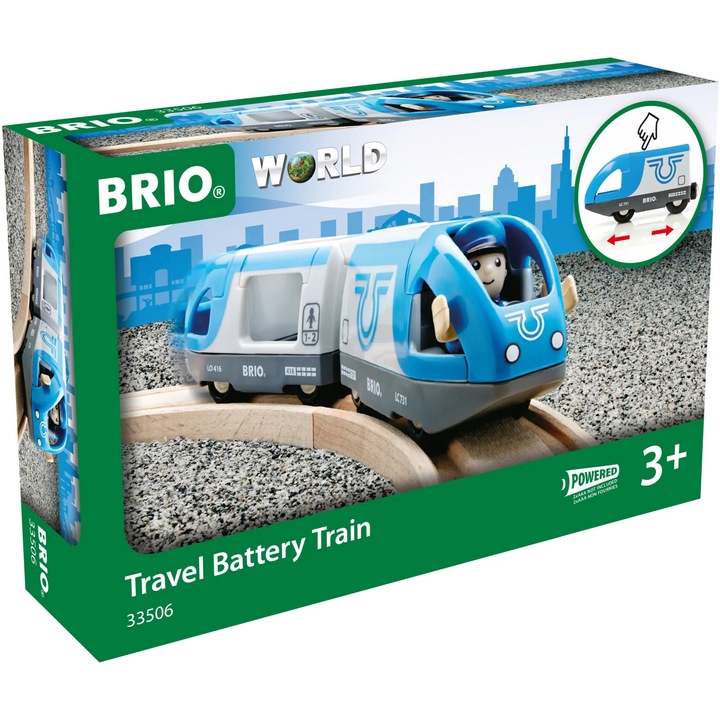Set de joaca Brio - Tren de calatori, cu baterii