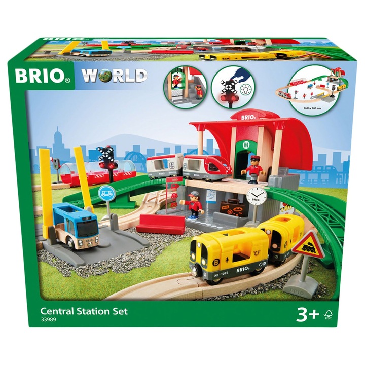 Комплект за игра Brio - Централна гара