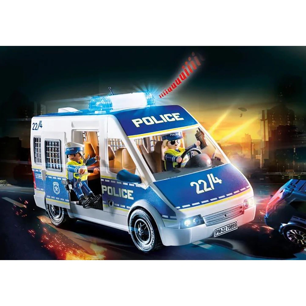 Playmobil hot sale police bus