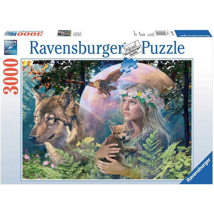 Ravensburger puzzle - A nő az erdőben, 3000 darab