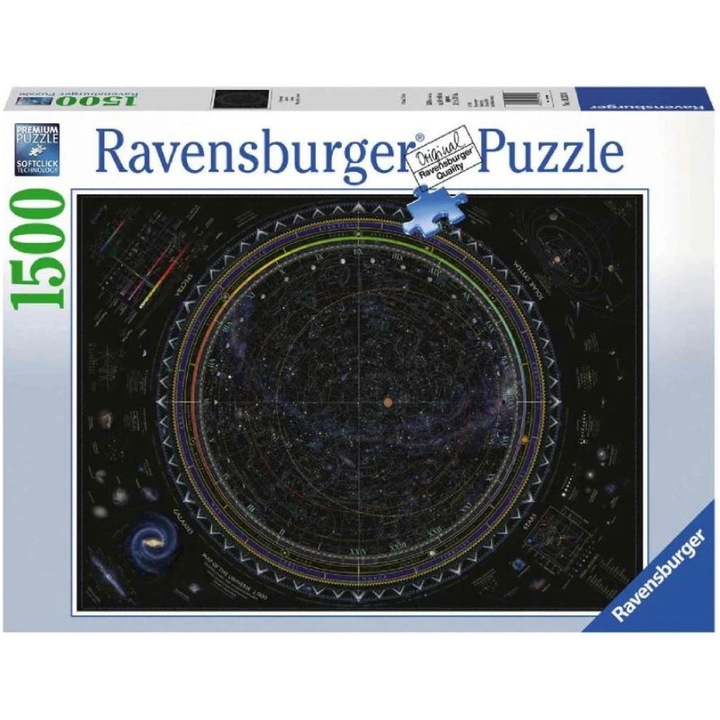 Пъзел Ravensburger - Карта на Вселената, 1500 части