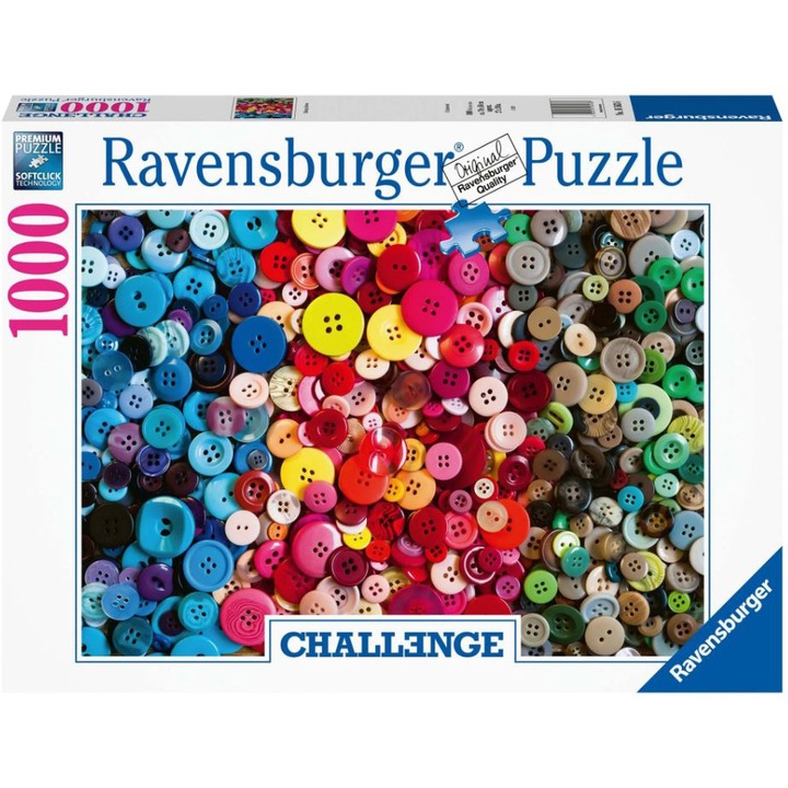 Puzzle Ravensburger - Provocarea nasturilor, 1000 piese