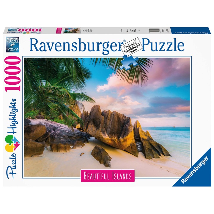 Ravensburger puzzle - Seychelle-szigeteki paradicsom, 1000 darab