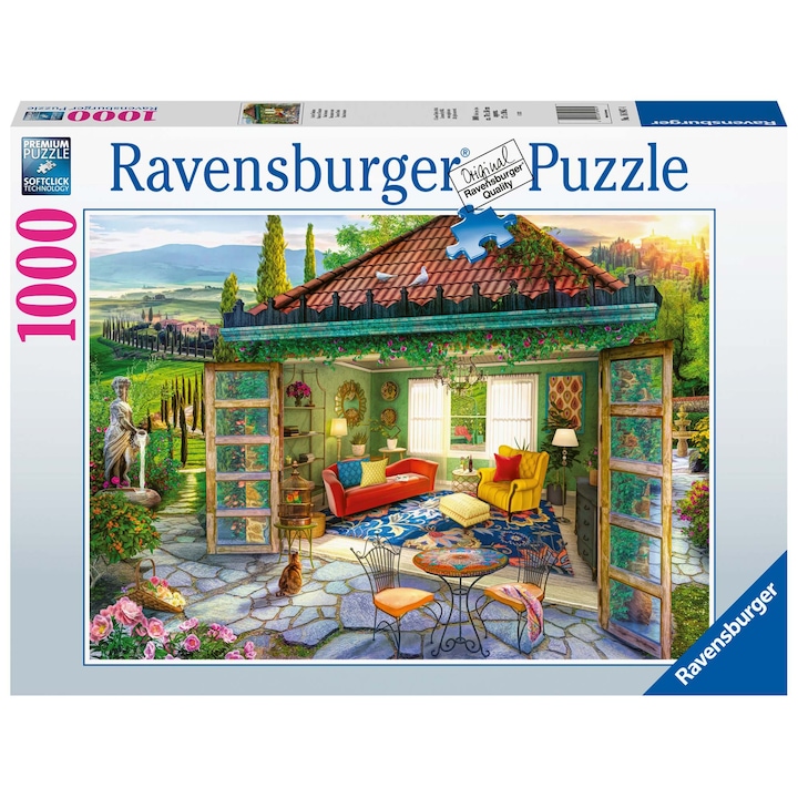 Пъзел Ravensburger - Тоскански оазис, 1000 части