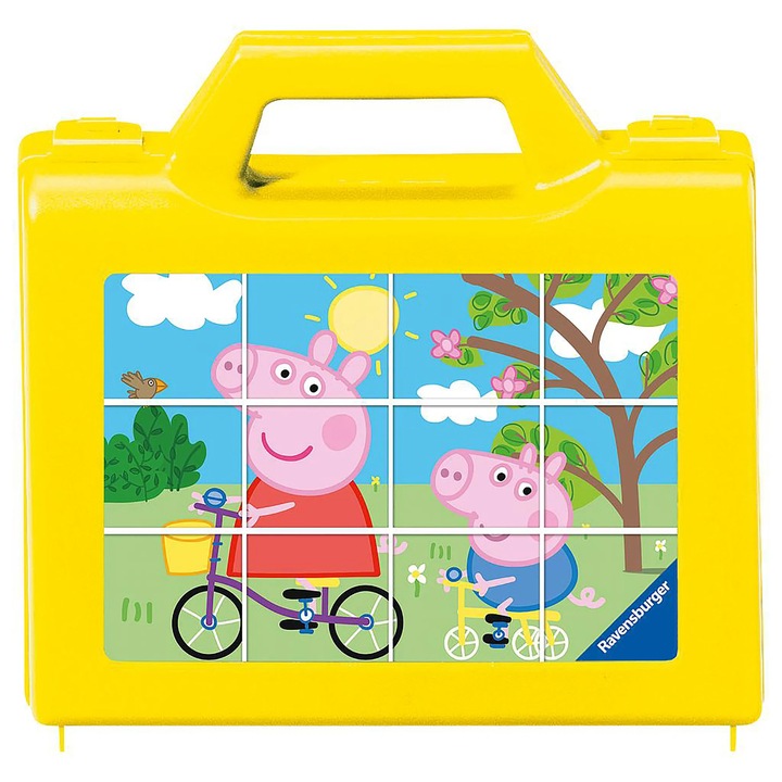 Пъзел Ravensburger, С кубчета - Peppa Pig, 12 части