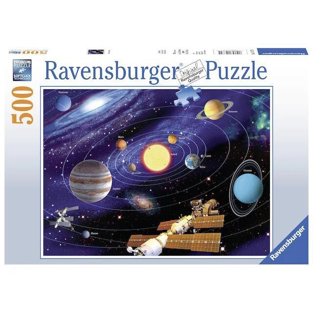 Puzzle Ravensburger - Sistemul solar, 500 piese