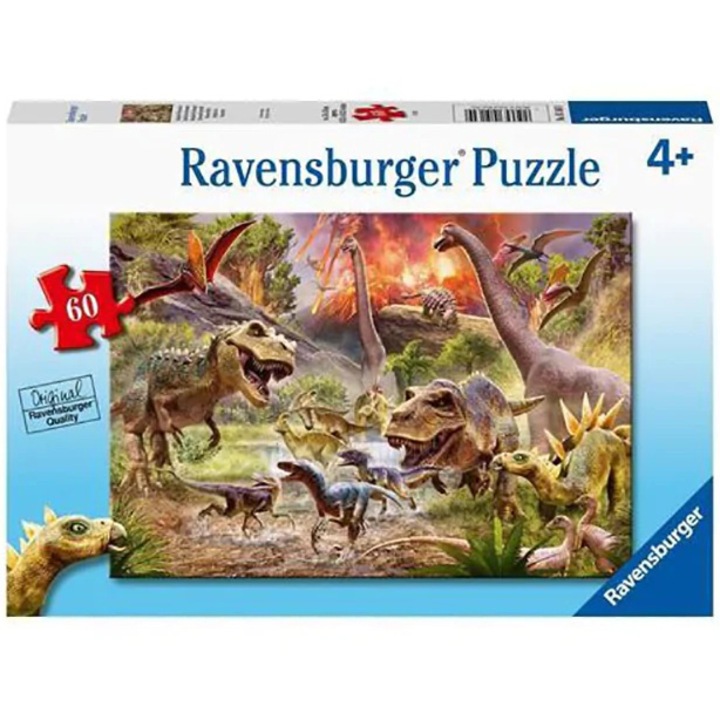 Ravensburger Puzzle - A dinoszauruszok támadása, 60 darab