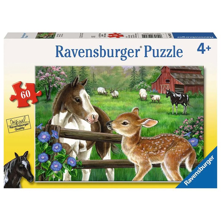 Puzzle Ravensburger - Calut si caprioara, 60 piese