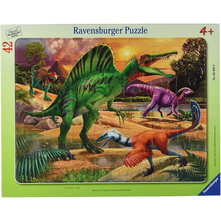 Пъзел Ravensburger - Динозаври, 42 части