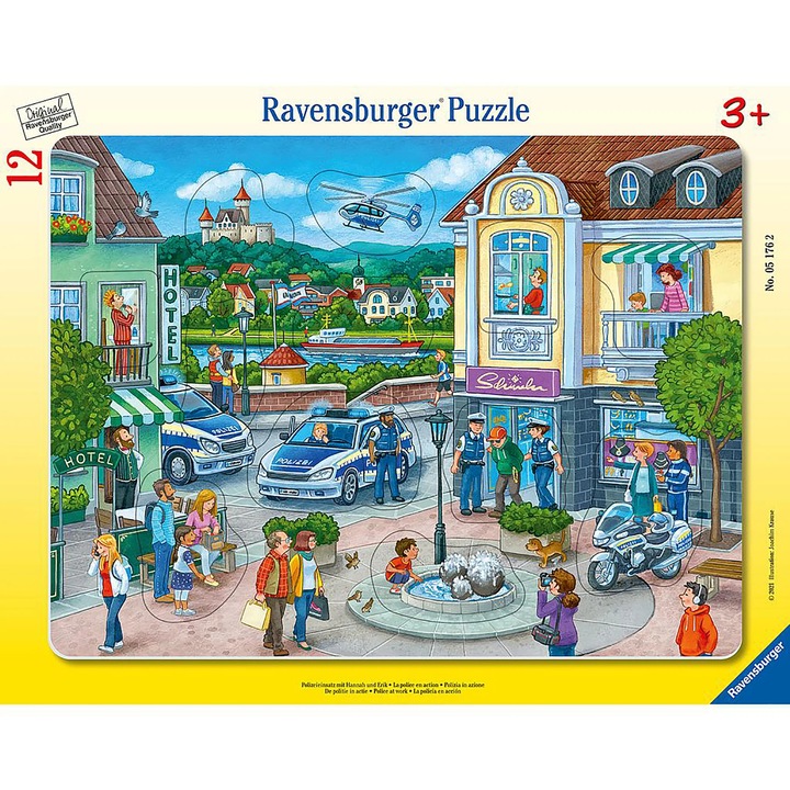 Puzzle Ravensburger - Politia in actiune, 12 piese