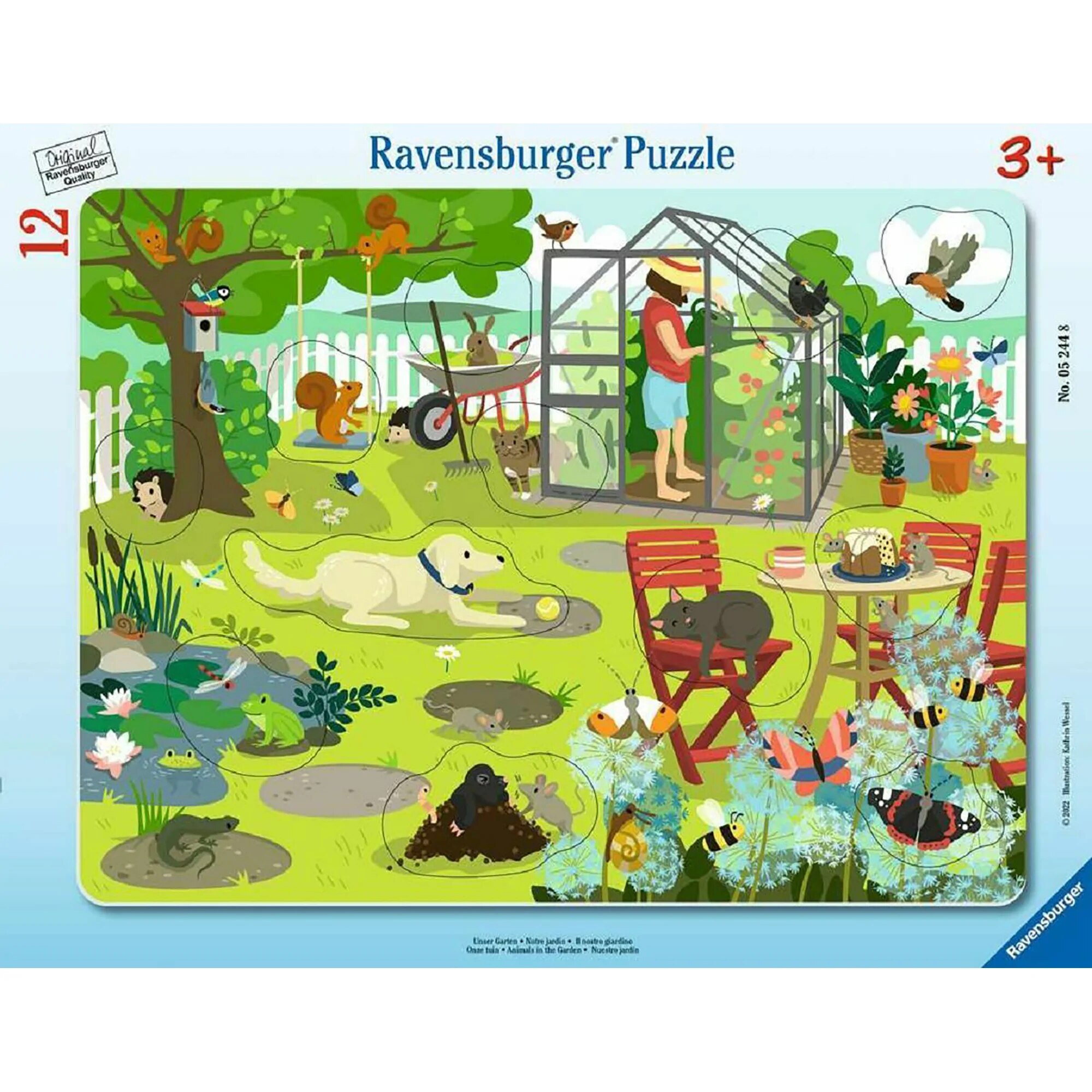 Puzzle Ravensburger - Gradina noastra, 12 piese