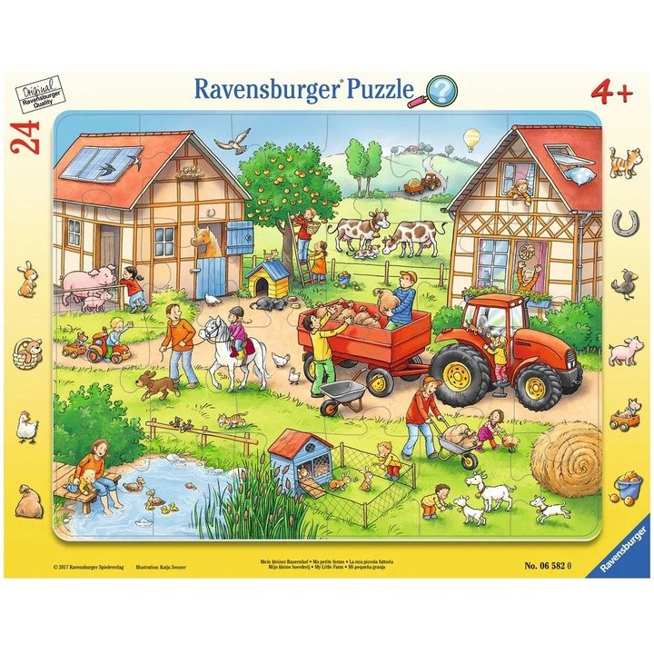 Puzzle Ravensburger - Mica mea ferma, 24 piese