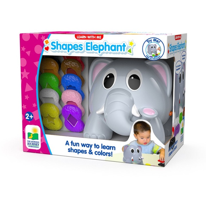 Joc The Learning Journey - Elefant, sa invatam formele si culorile, limba engleza