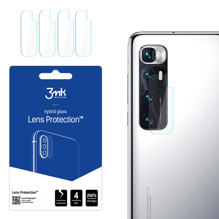 4 db kameravédő fólia készlet, 3mk Protection, Xiaomi Mi 10 Ultra készülékhez