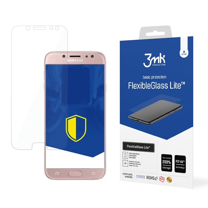 Protector de sticla 3MK FlexibleGlass Lite, pentru Samsung Galaxy J7 2017, transparent