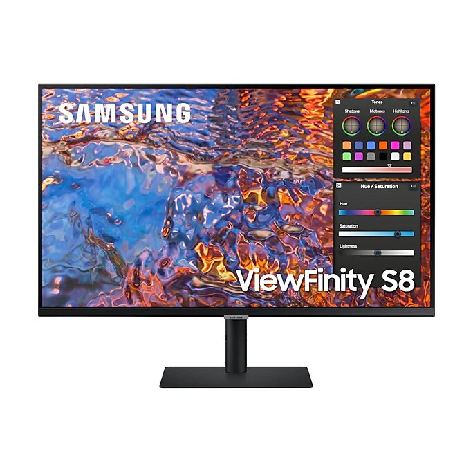 Monitor, SAMSUNG, 32" UHD, IPS, 3840x2160, 60Hz, DP, HDMI, USB-C, Pivot, negru