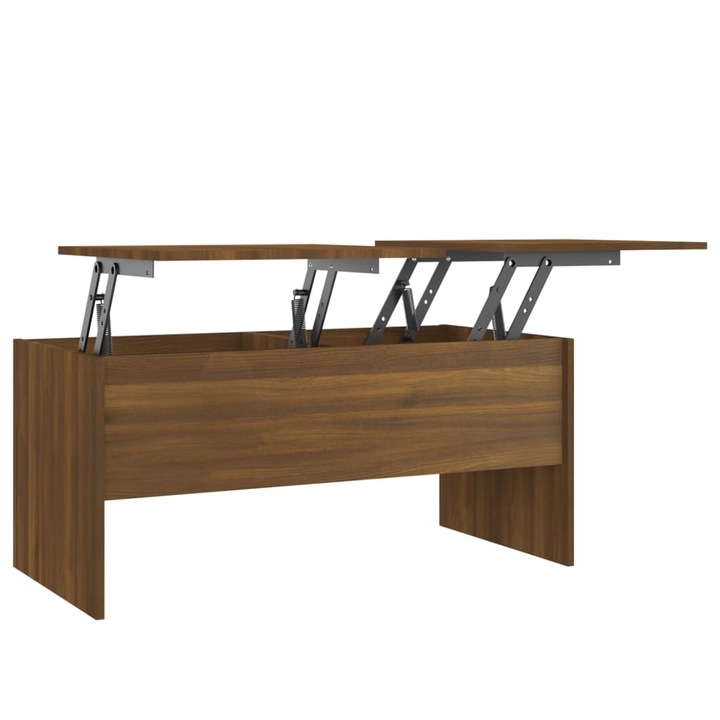 Кафе маса vidaXL, Кафяв, 102x50,5x46,5 см, MDF