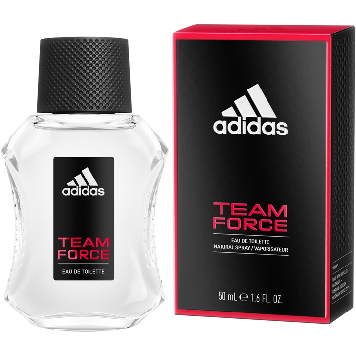 Apa de toaleta Adidas Team Force, Barbati 50 ml