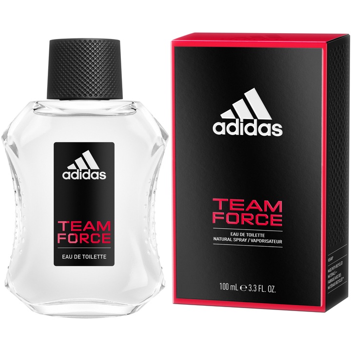 Apa de toaleta Adidas Team Force, Barbati, 100 ml